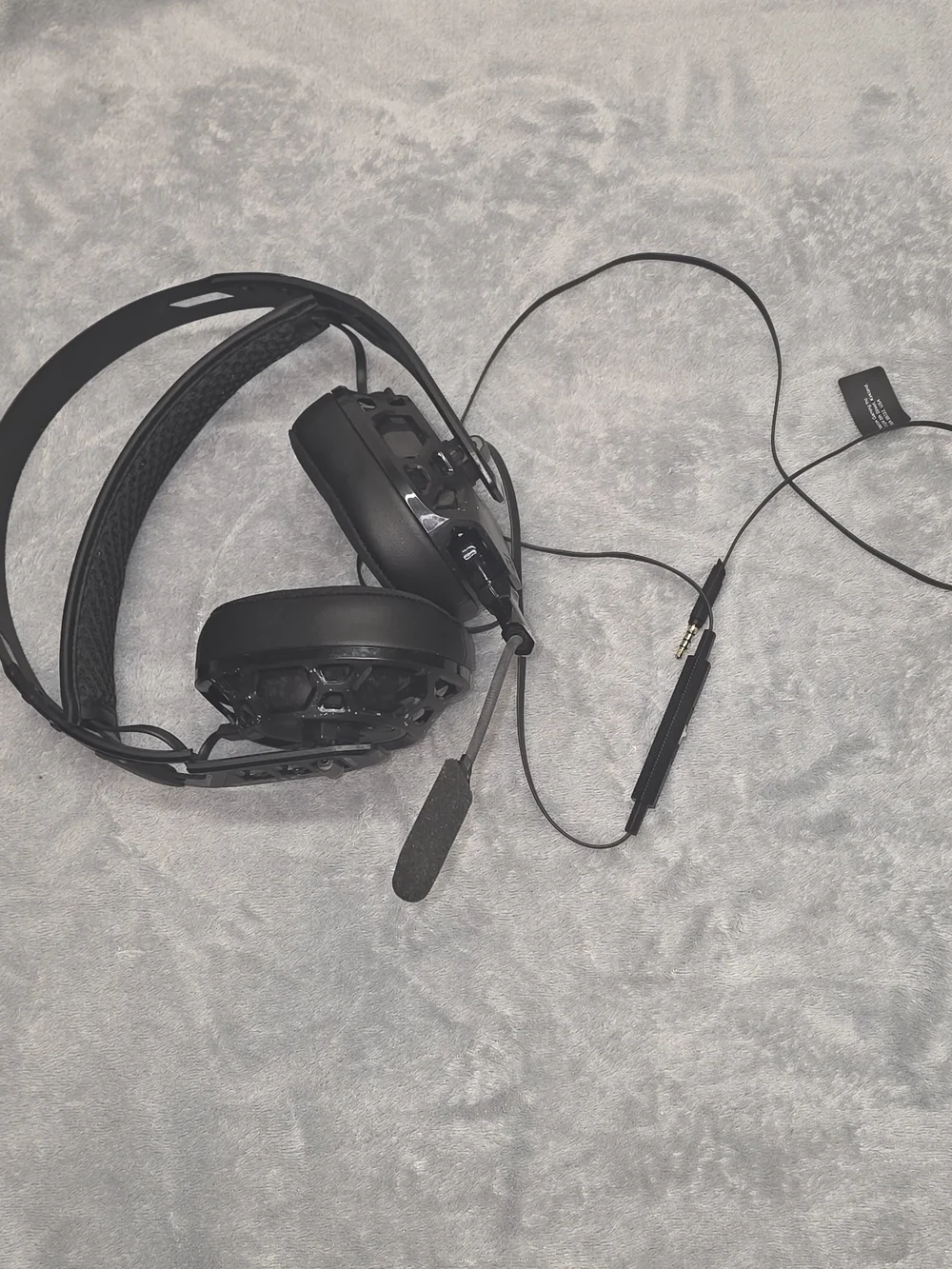 RIG 500 Pro Gaming Headset - Black with White and Blue Accents